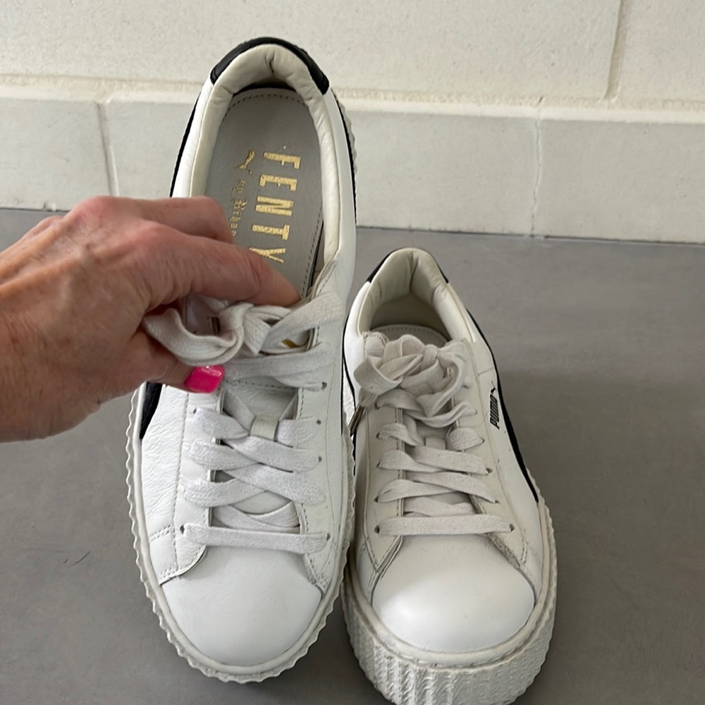 Puma platform tennis shoes